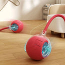 Smart Rolling Cat Toy – Interactive Electric Ball with Faux Tail