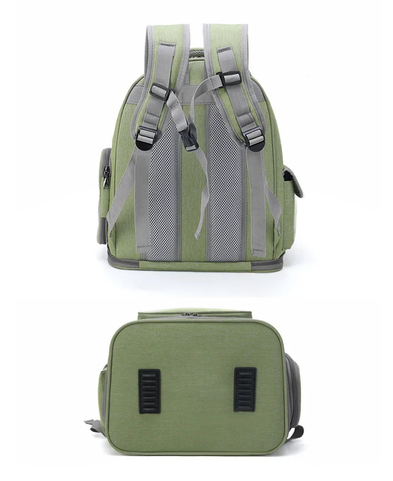 Transparent Pet Travel Backpack – Breathable Cat & Dog Carrier