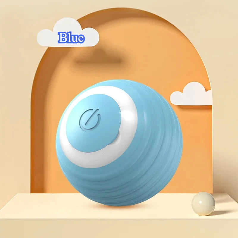 Smart Rolling Cat Toy – Interactive Electric Ball with Faux Tail