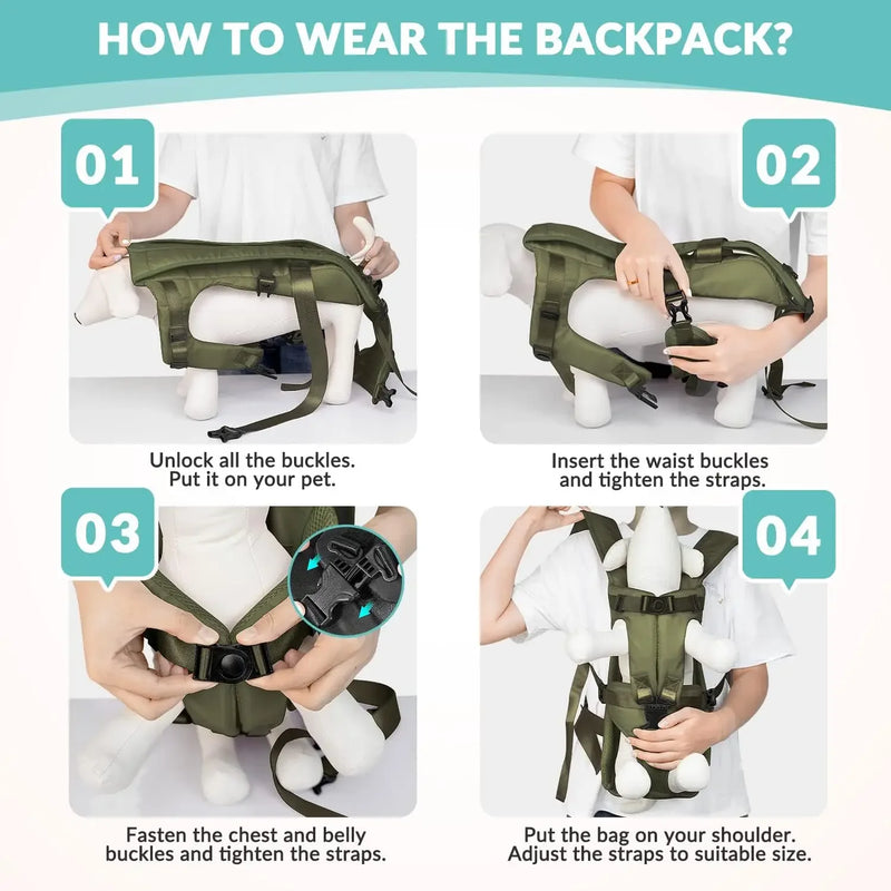 Pet Carrier Backpack – Comfortable Travel Bag for Dogs & Cats