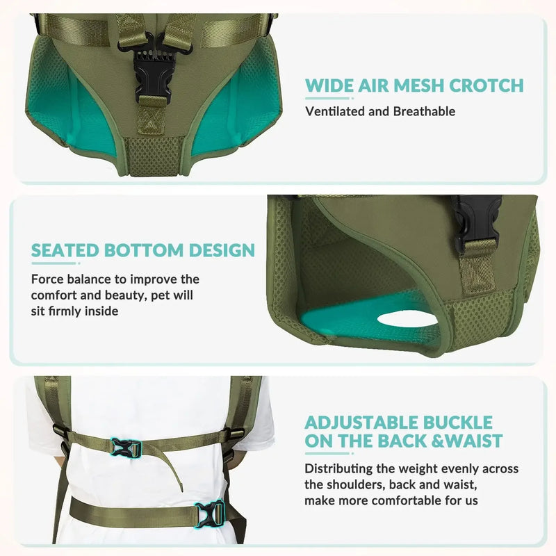 Pet Carrier Backpack – Comfortable Travel Bag for Dogs & Cats