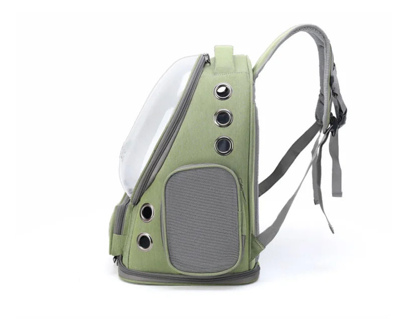 Transparent Pet Travel Backpack – Breathable Cat & Dog Carrier