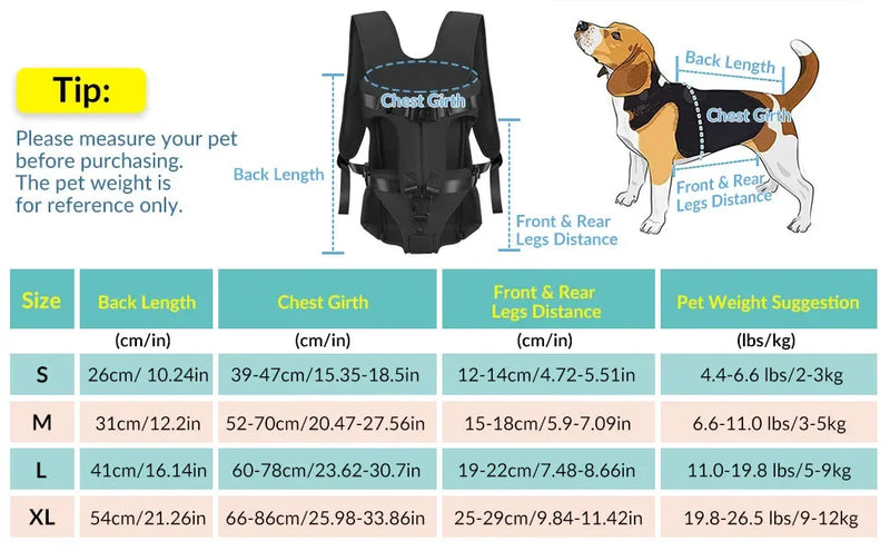 Pet Carrier Backpack – Comfortable Travel Bag for Dogs & Cats