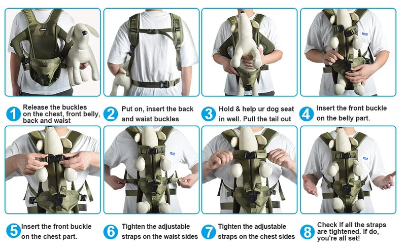 Pet Carrier Backpack – Comfortable Travel Bag for Dogs & Cats
