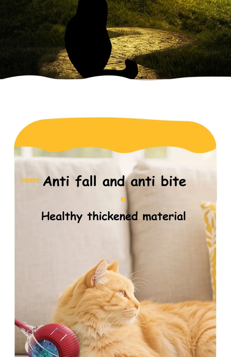 Smart Rolling Cat Toy – Interactive Electric Ball with Faux Tail