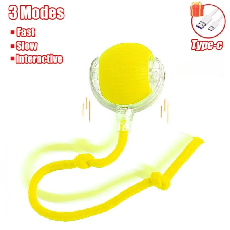 Smart Rolling Cat Toy – Interactive Electric Ball with Faux Tail