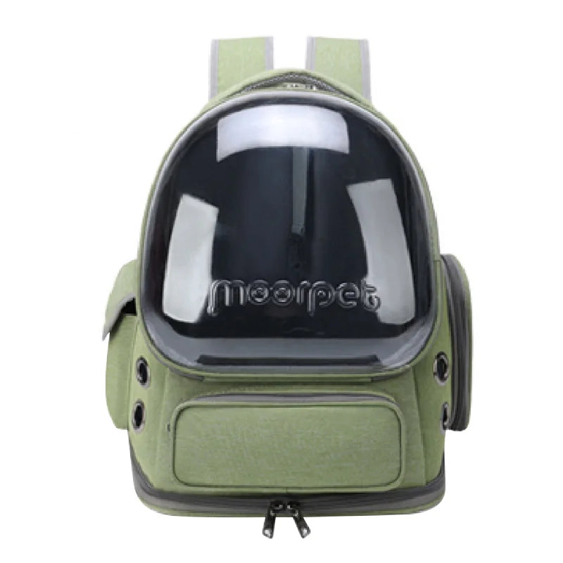 Transparent Pet Travel Backpack – Breathable Cat & Dog Carrier